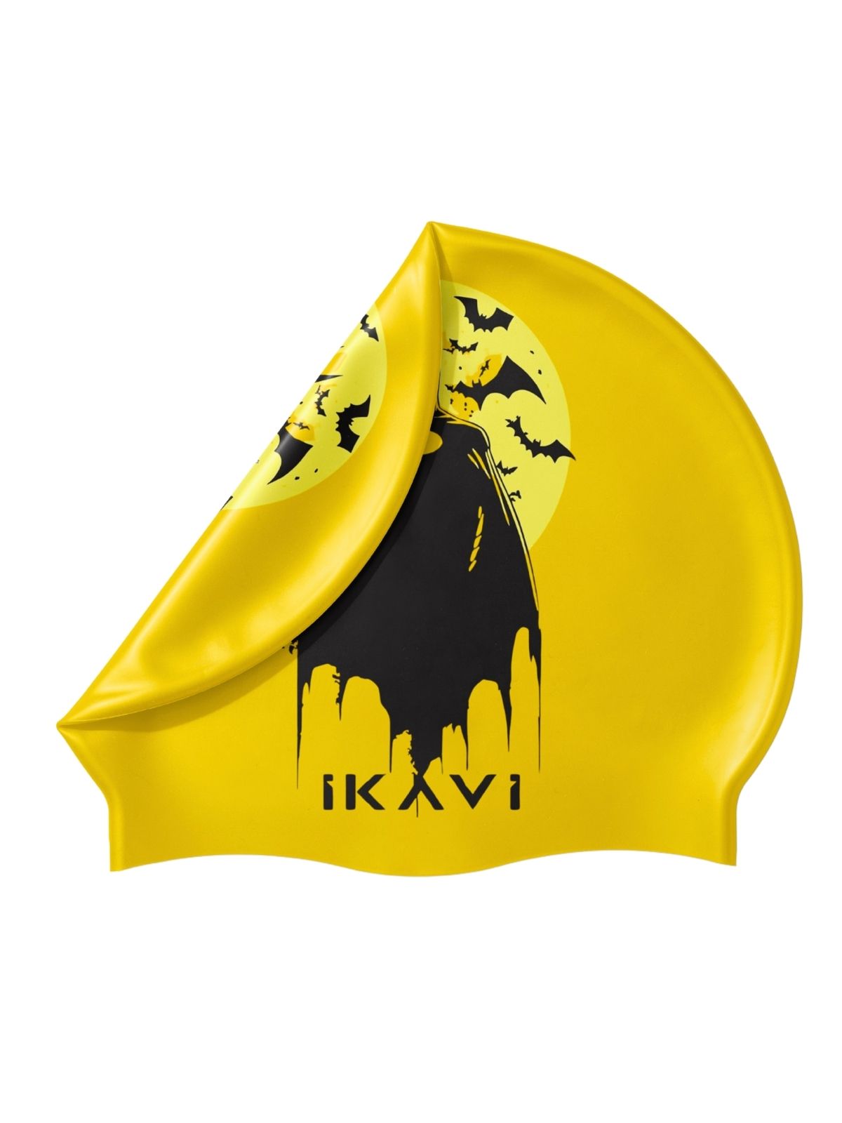 IKAVI Batman Printed Silicone Swim Cap