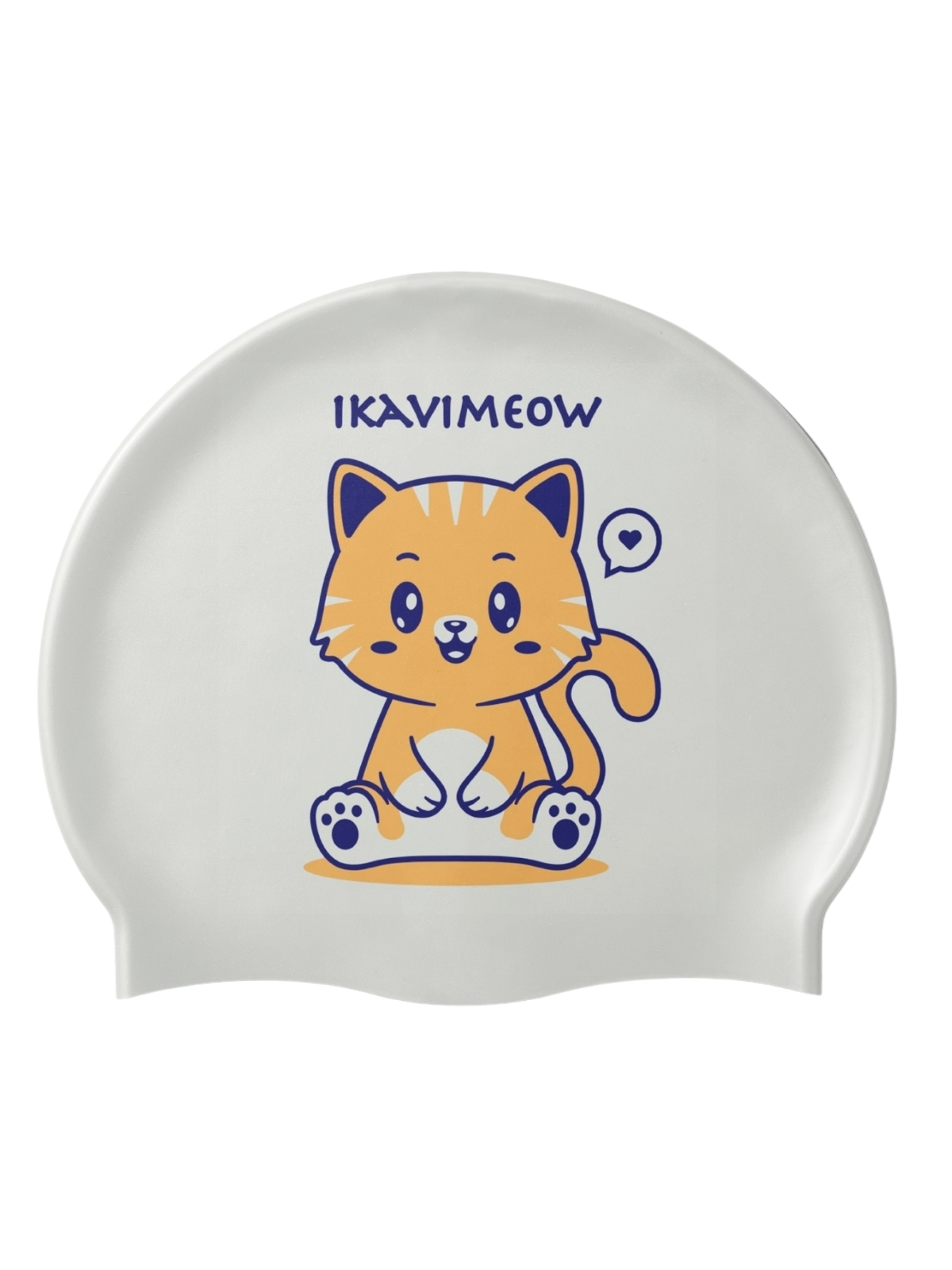 IKAVI IKAVImeow Printed Silicone Swim Cap