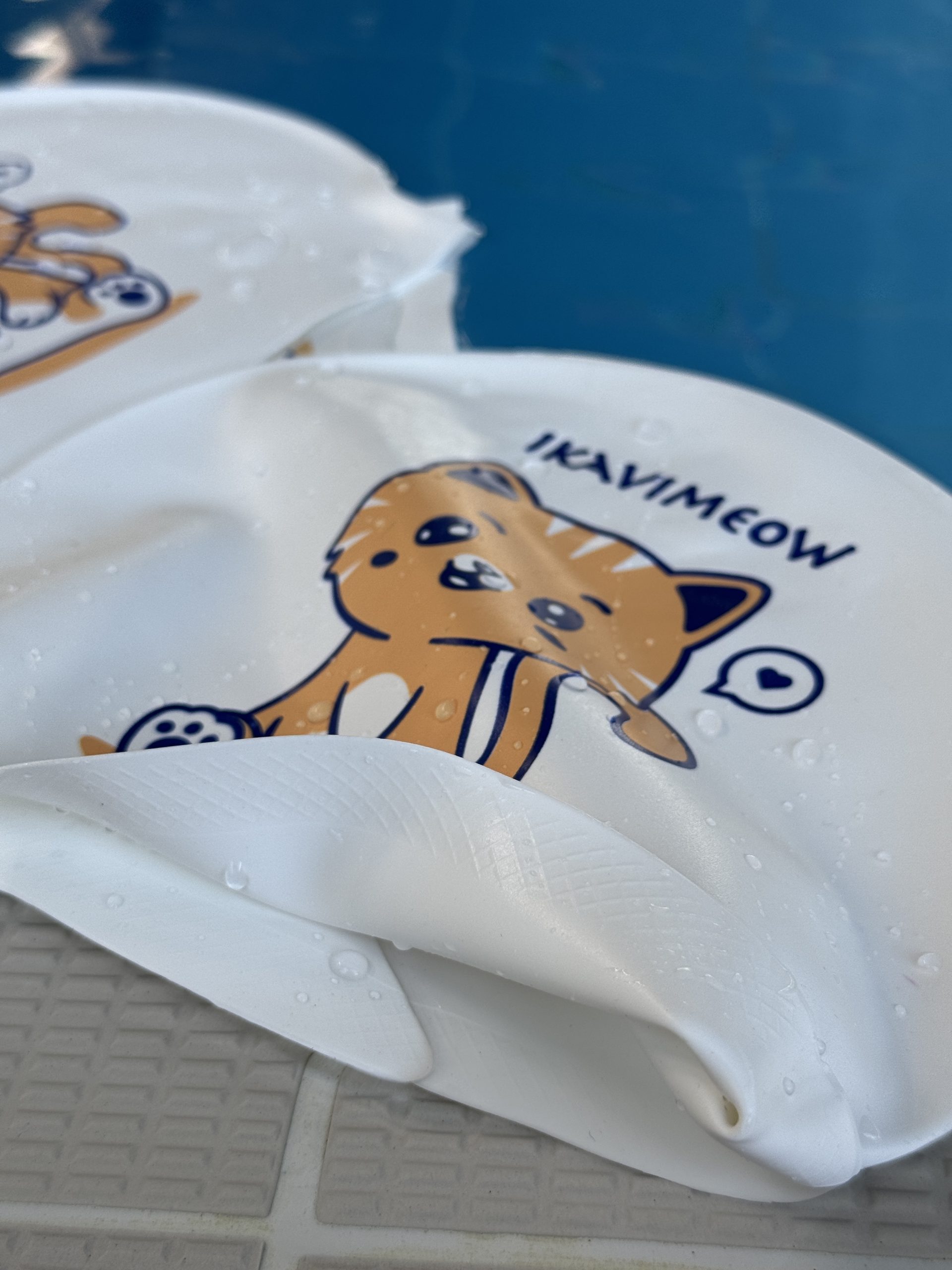 IKAVI IKAVImeow Printed Silicone Swim Cap