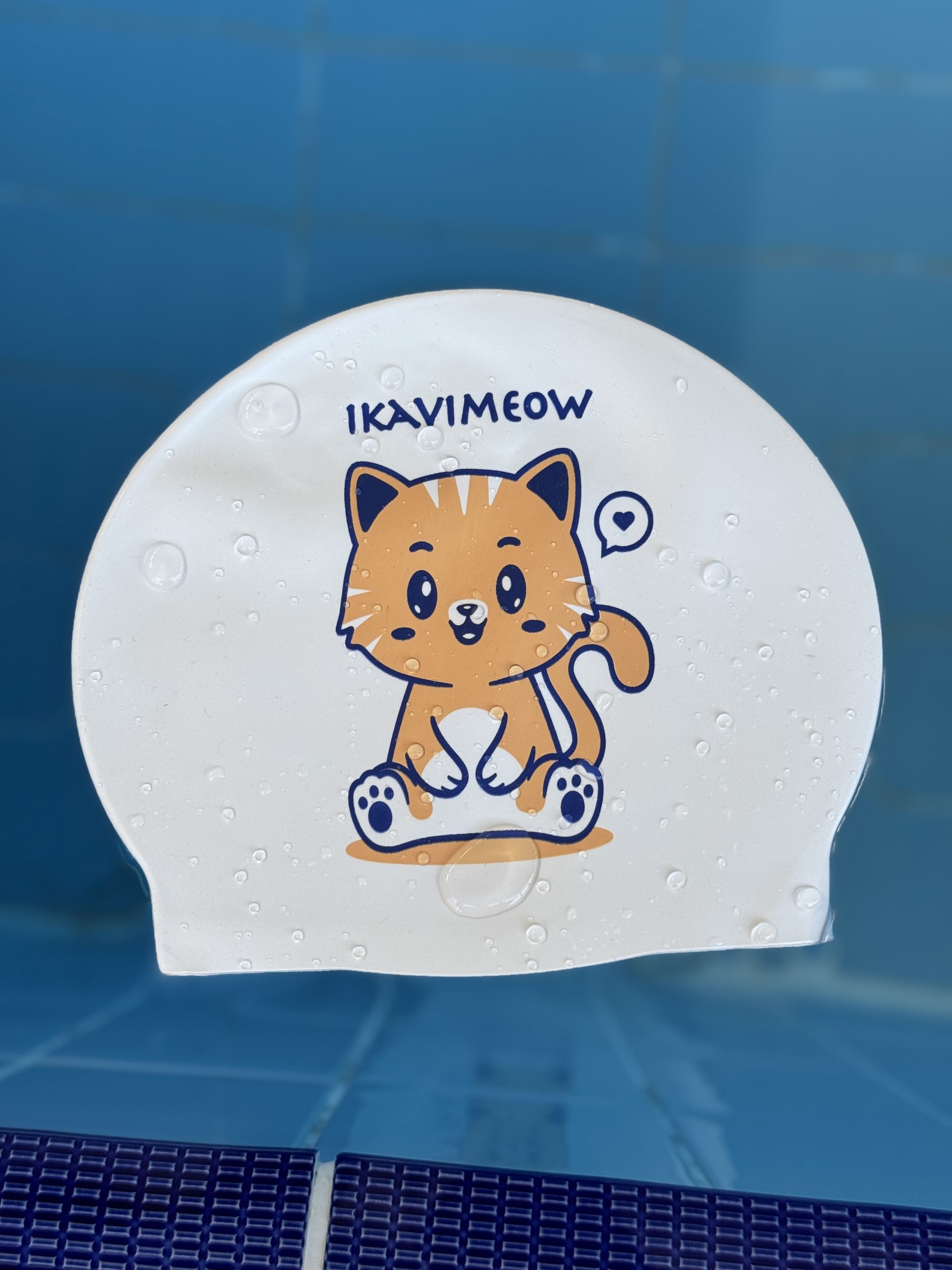 IKAVI IKAVImeow Printed Silicone Swim Cap