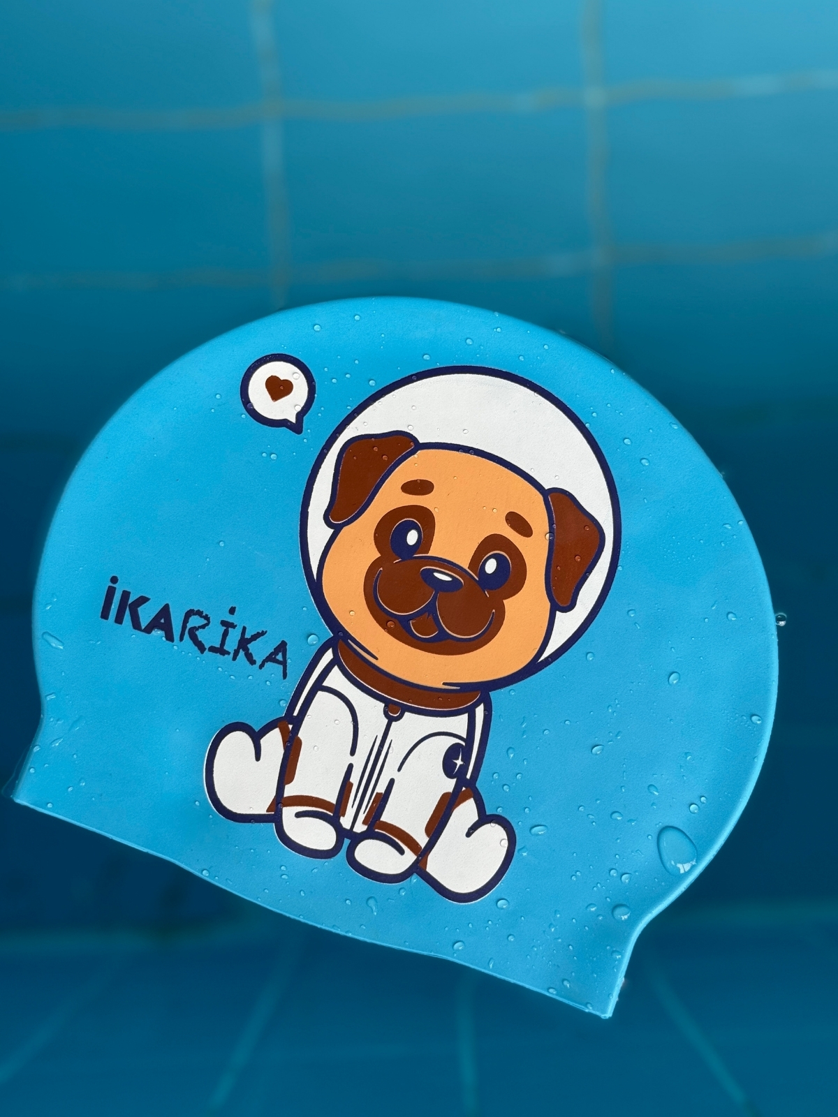 IKAVI IkaRika Printed Silicone Swim Cap