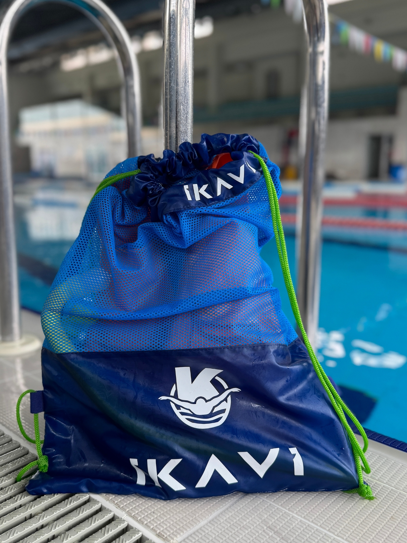 IKAVI Mesh Swim Bag - Blue