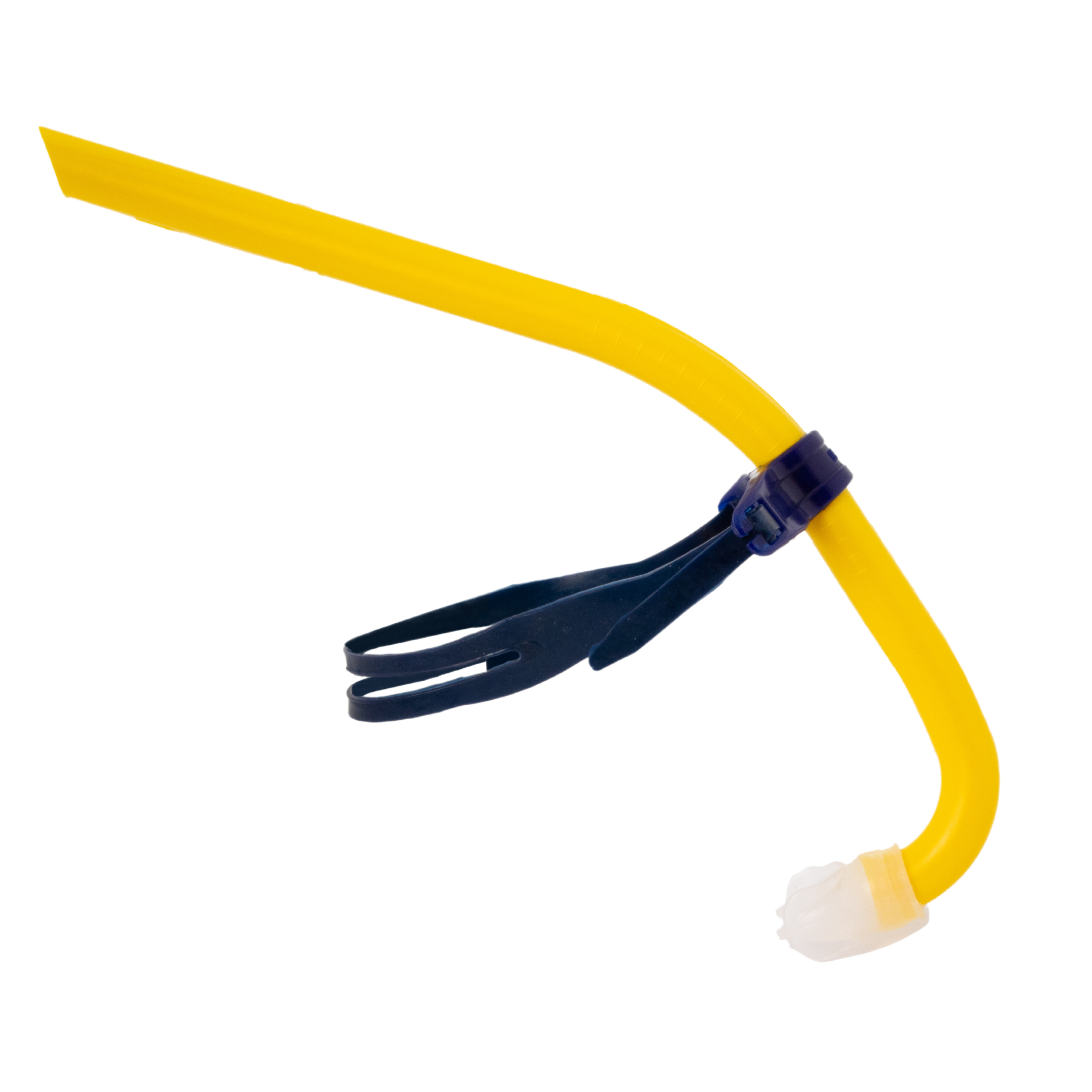 IKAVI Front Mounted Valveless Snorkel Yellow-Navy Blue