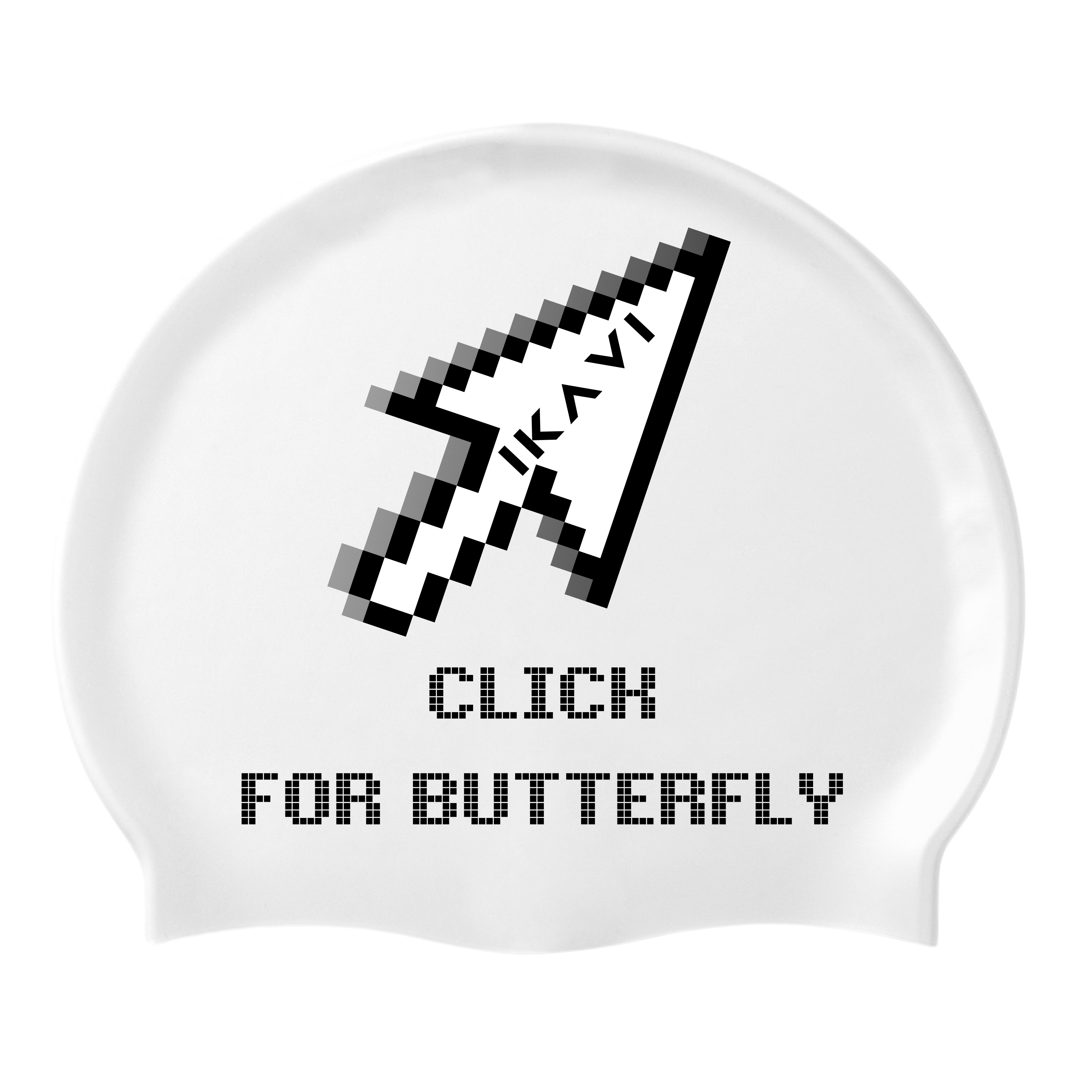 IKAVI Click Printed Silicone Sea and Pool Cap - Pixel Collection