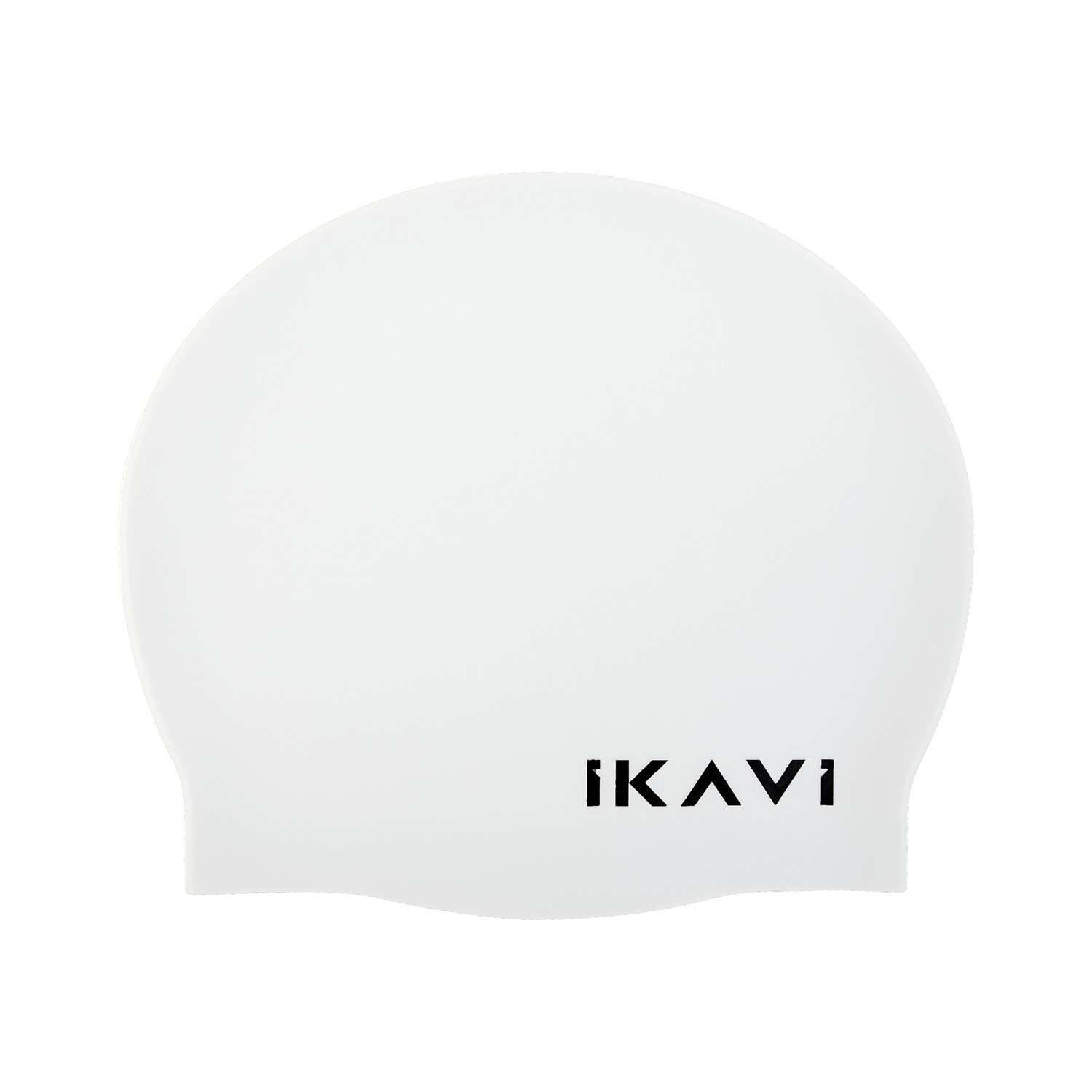 IKAVI Silicone Swim Cap - White