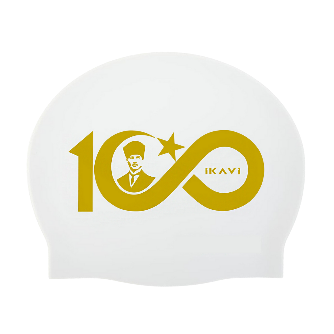 IKAVI 100th Anniversary Special Gold Silicone Pool Cap