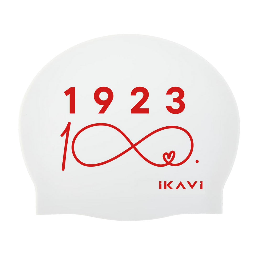 IKAVI 100th Anniversary Special Collection 1923 Printed Silicone Pool Cap