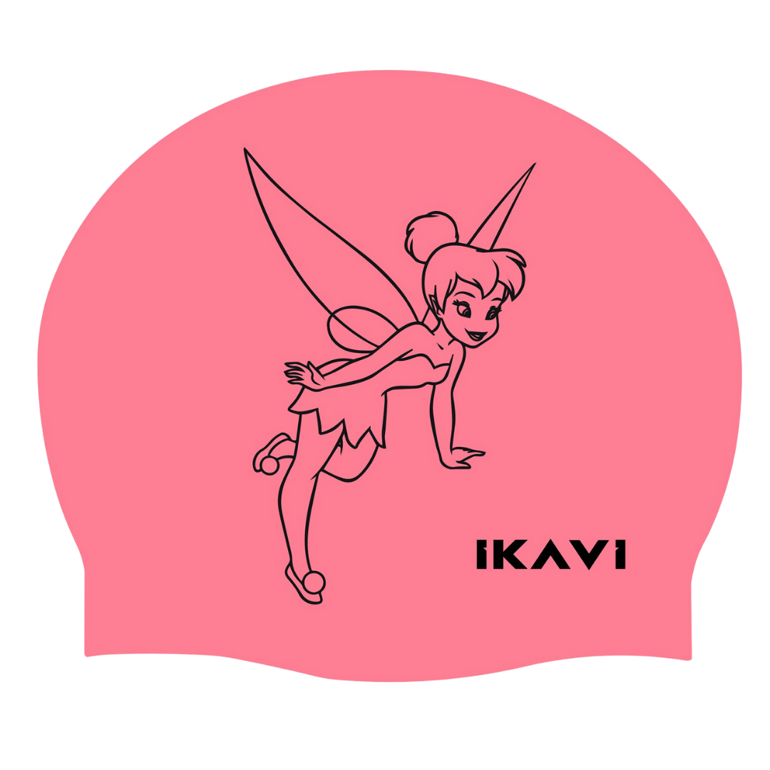 IKAVI Fairy Girl Printed Silicone Swim Cap