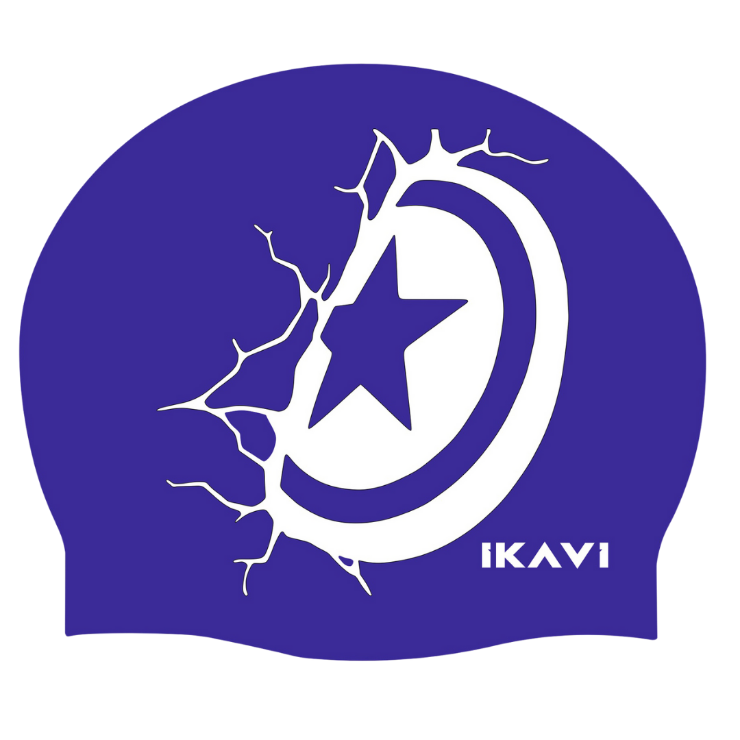 IKAVI Captain America Printed Silicone Swim Cap