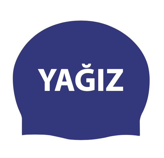 Personalized Single Color Name or Logo Printed Swim Cap