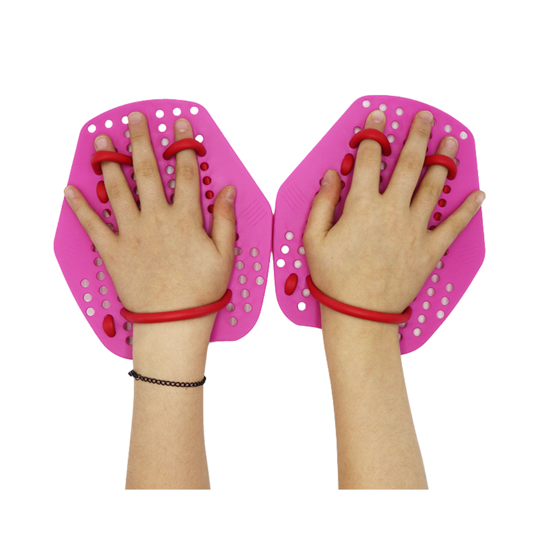 IKAVI Swimming Hand Flippers - Pink Small Size