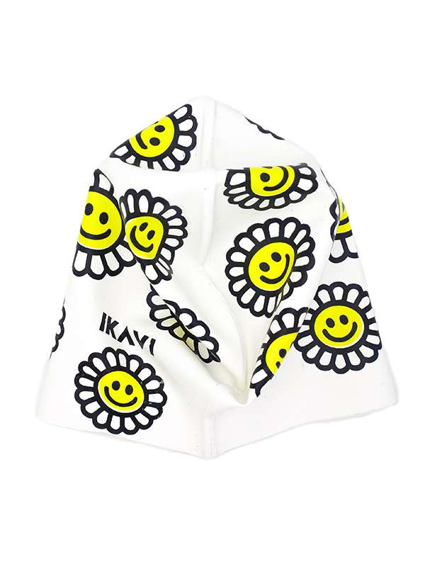 IKAVI Daisy Printed High Quality Silicone Pool and Sea Swim Cap