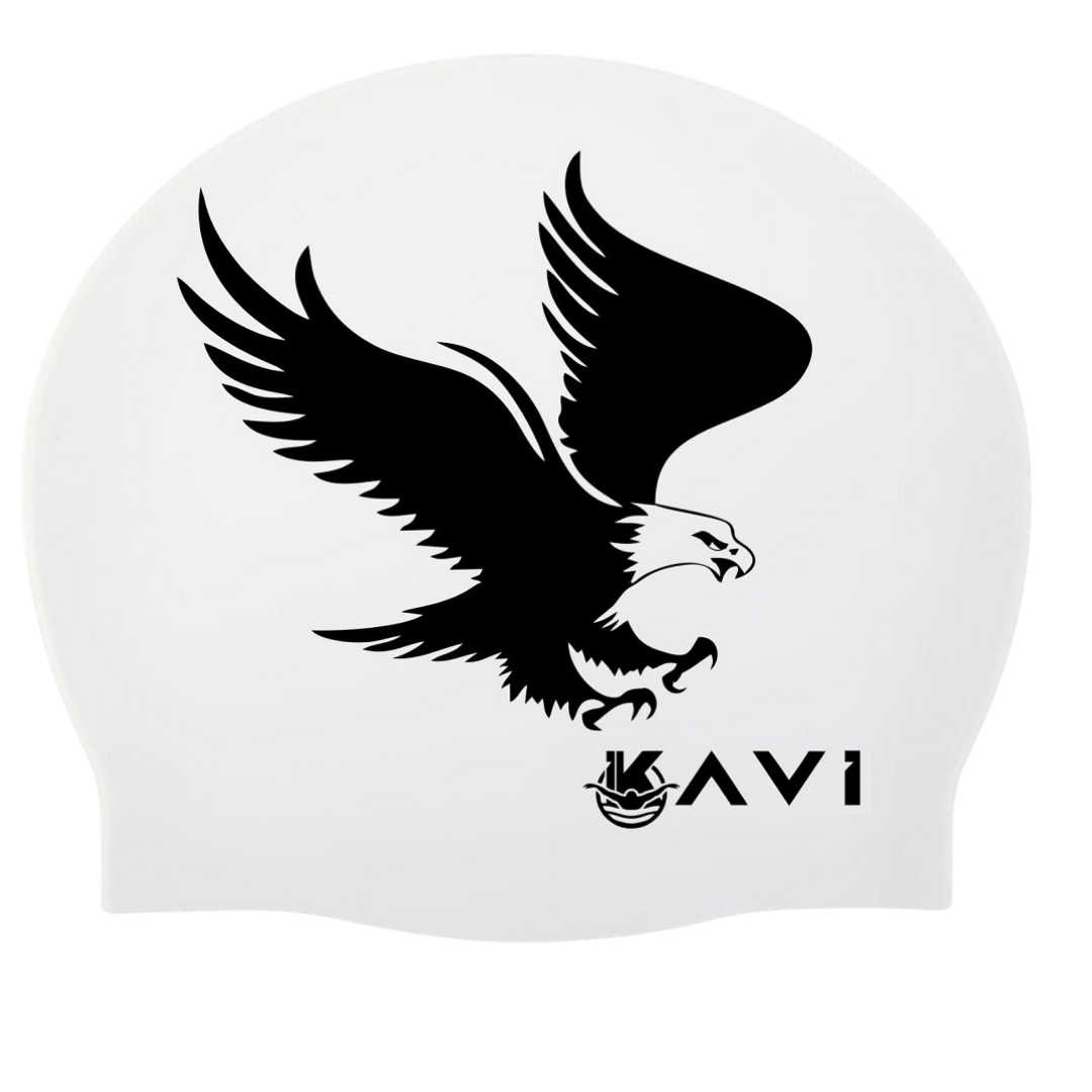 IKAVI Eagle Printed Silicone Swim Cap