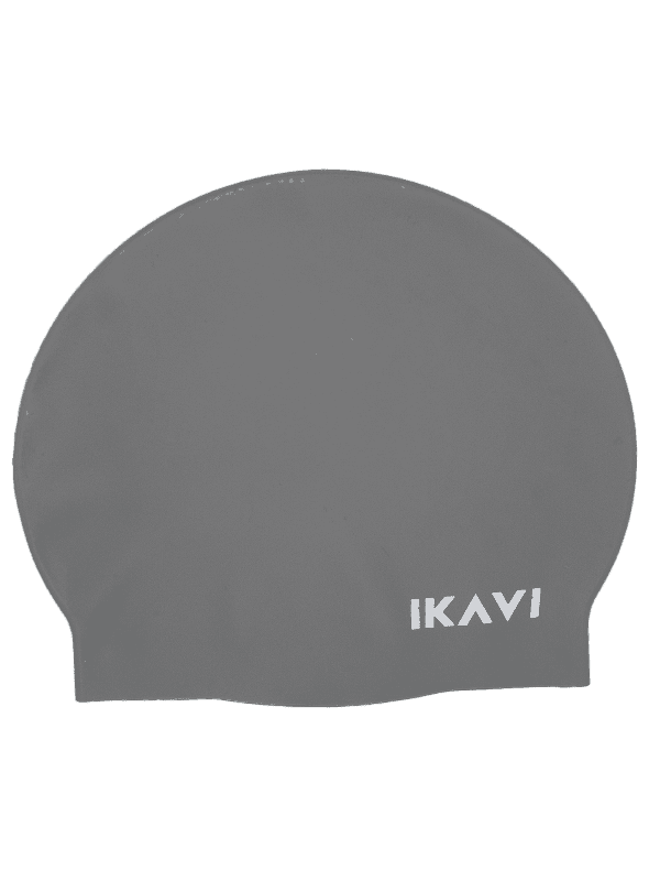 IKAVI Silicone Swim Cap - Gray