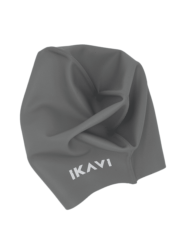 IKAVI Silicone Swim Cap - Gray