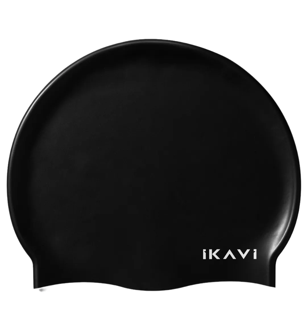 IKAVI Silicone Swim Cap - Black