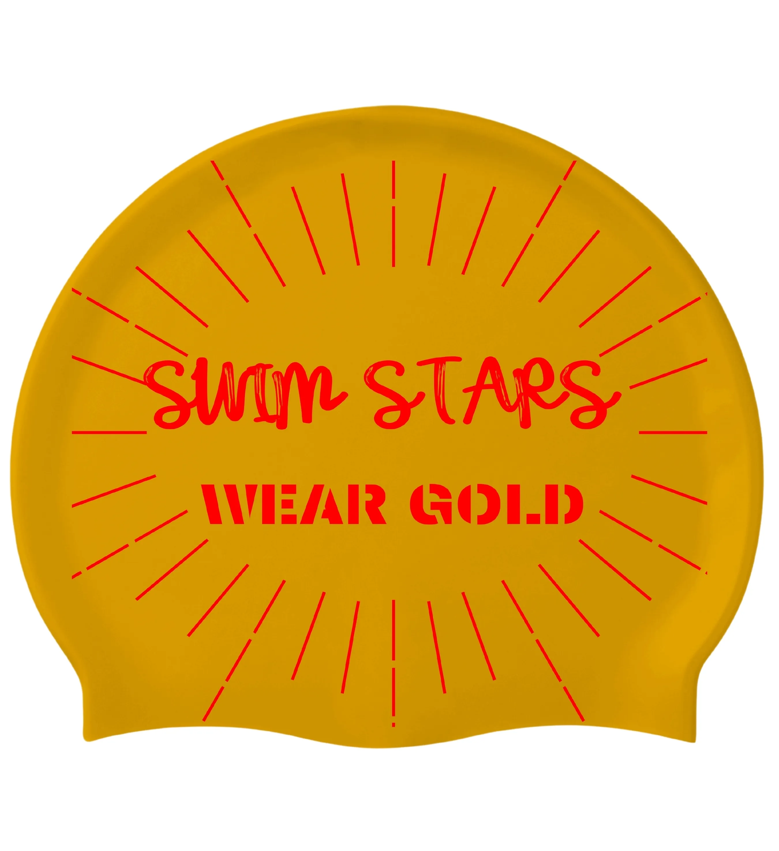 IKAVI Swim Stars Printed Silicone Swim Cap